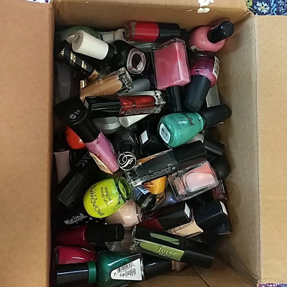 Lot of 50+ assorted nail polishes